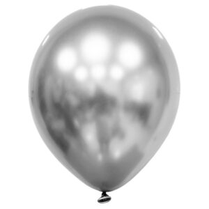Balónky latexové stříbrné chromové 48 cm 25 ks