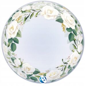 Balónová bublina s květinami 61cm