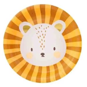 Baby party Lvíček - Talířky papírové 18 cm 6 ks