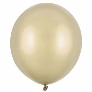 Balónky latexové metalické zlaté 43 cm 25 ks