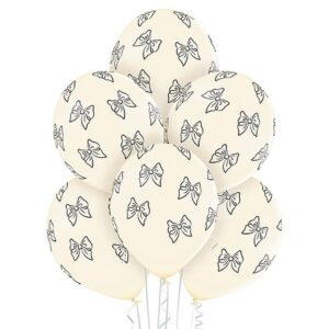 Balónky latexové vanilkové malé mašličky 30 cm 6 ks