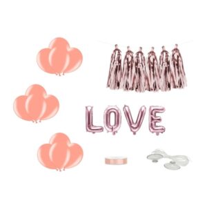 Dekorační set na auto růžové zlato