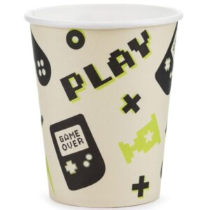 Gamer party - Kelímky papírové Gamer 220 ml 6 ks