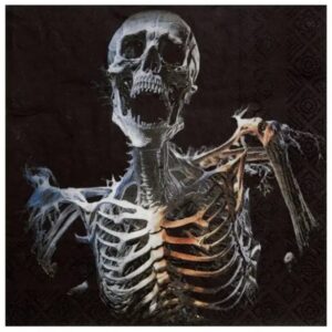 Ubrousky papírové Lebka 33 x 33 cm 20 ks