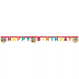 Banner Happy Birthday Mickey jump