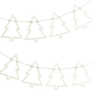 Girlanda Vánoční stromeček dřevo 150cm