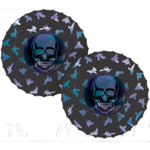 Halloween  Death - Dekorace závěsná Lebka a havrani