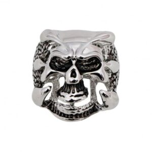 Halloween Death - Prsten  Lebka stříbrný