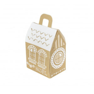 Krabičky dárkové  Vánoční domeček 6x4x8cm 6ks