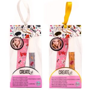 Lesk na rty + třpytky na tělo stříbrné/zlaté Creat it!