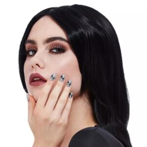Make-up  set pavučinových řas a nehtů