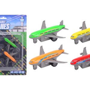 Sada kovových letadel natahovacích 4 ks