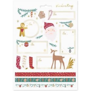 Samolepky vánoční Santa 31 ks