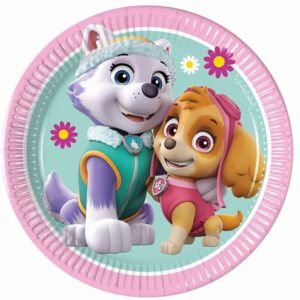 Talířky EKO papírové Tlapková patrola Skye a Everest 20 cm 8 ks