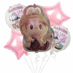 Balónkový buket Labubu panáček 5 ks