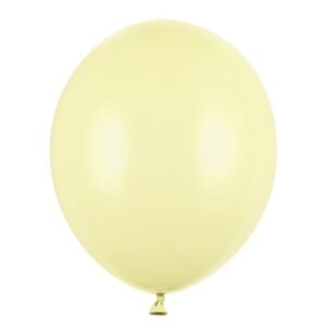 Balónky latexové pastelové světle žluté 23 cm 100 ks