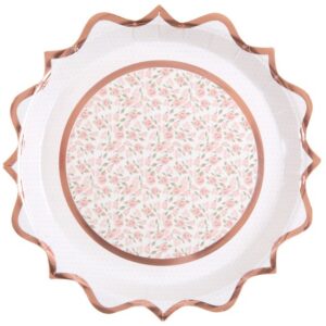 Baletka party - Talíře papírové rose gold 10 ks