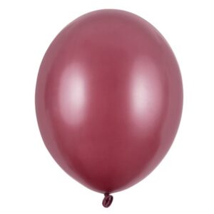 Balónek latexový metalický burgundy 30 cm 1 ks