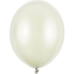 Balónek latexový metalický ivory 27 cm 1 ks