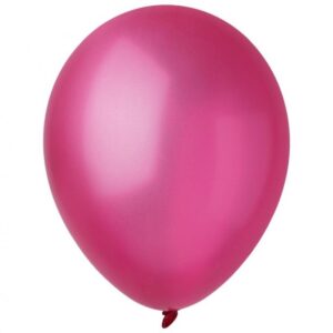 Balónek latexový metalický magenta 30 cm 1 ks