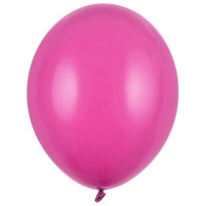 Balónek latexový pastelový tmavě růžový 27 cm 1 ks