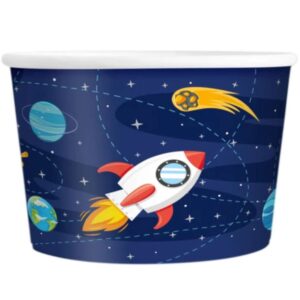 Kelímky na zmrzlinu Vesmír 150 ml 6 ks