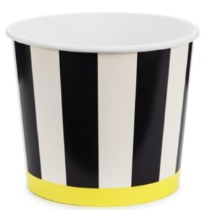 Misky na sladkosti s černobílými pruhy 2 ks