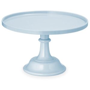 Podnos na cukrovinky na podstavci světle modrý 24 cm