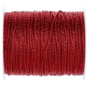 Provázek metalický červený 1mm x 20m