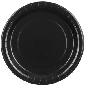 Talíře papírové černé 18 cm 6 ks