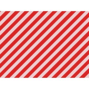 Balící papír červené pruhy 70 x 200 cm