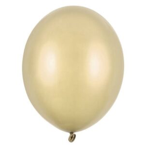 Balónky latexové metalické studená zlatá 14" 33 cm 1 ks