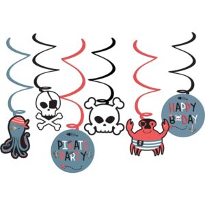 Dekorace závěsná Piráti 6 ks