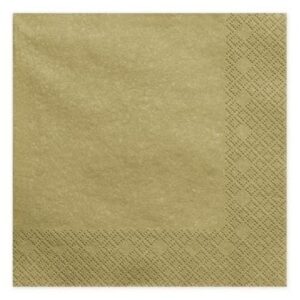 UBROUSKY papírové metalicky zlaté 40x40cm 20ks