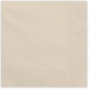 Ubrousky papírové béžové 33x33 cm 20 ks