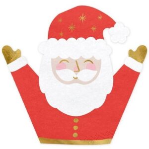 Ubrousky vánoční Santa Claus 16 x 15 cm