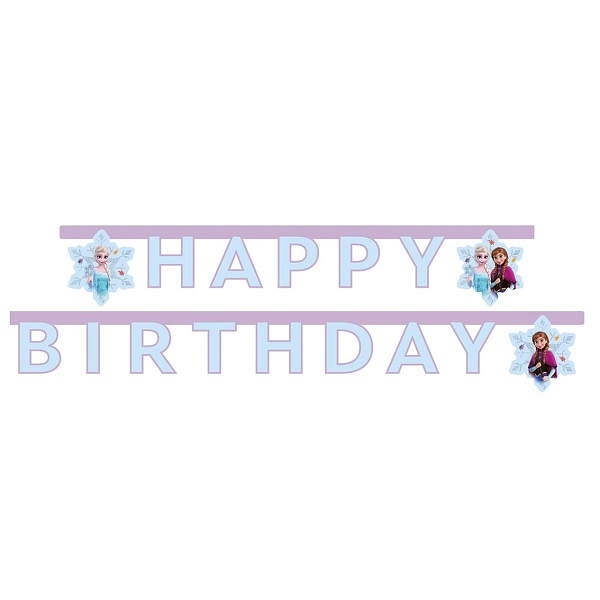 Banner Happy Birthday Frozen