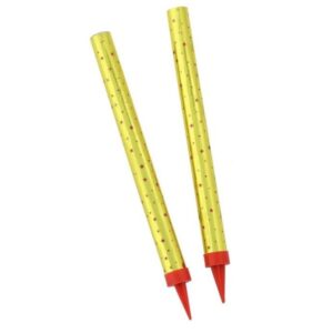 Fontánka na dort zlatá s hvězdičkami 18cm 2 ks