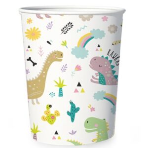 Kelímky papírové Dinosauři 220 ml 6 ks