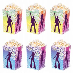 Krabičky na popcorn Retro Disco 6 ks
