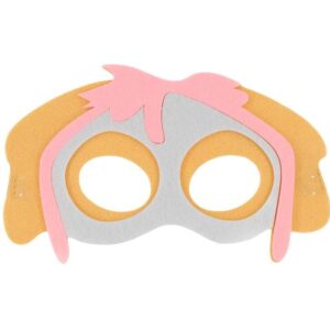 Maska plstěná Policejní pes růžový