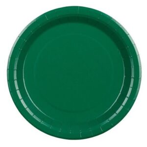 Talíře papírové tmavě zelené 18 cm 6 ks