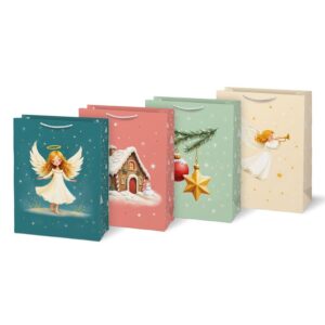 Taška papírová vánoční mix 33x45 cm