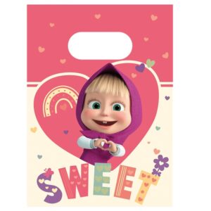 Tašky papírové Máša a Medvěd 4 ks