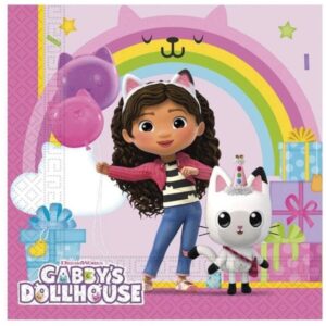 Ubrousky papírové Gabby´s Dollhouse 33 x 33 cm 20 ks