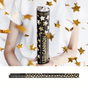 Vystřelovací konfety - Party hvězdy zlaté 80 cm