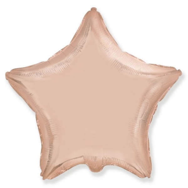 BALÓNEK fóliový Hvězda Rose Gold 46cm