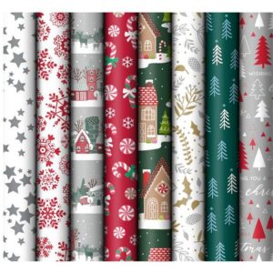 Balící papír vánoční mix 500x70 cm