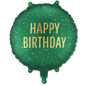 Balónek fóliový HB zelený 35x35 cm
