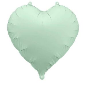 Balónek fóliový Srdce světle zelené 45 cm